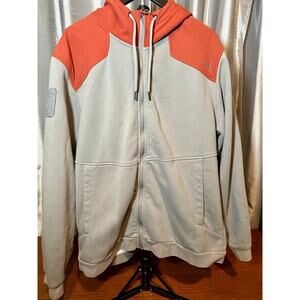 5.11 Tactical Armory Jacket, Full-zip Gray/Orange Hoodie, Sweatshirt Men's XL